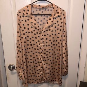 Nasty Gal 3 piece satin pajama set